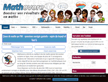 Tablet Screenshot of mathovore.fr